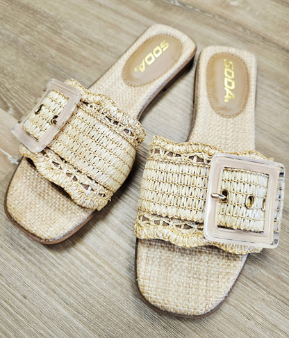 Nayan Raffia Sandals