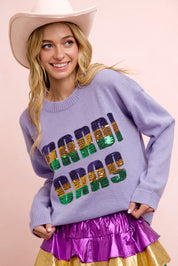FAT TUESDAY- Mardi Gras Lettering Top