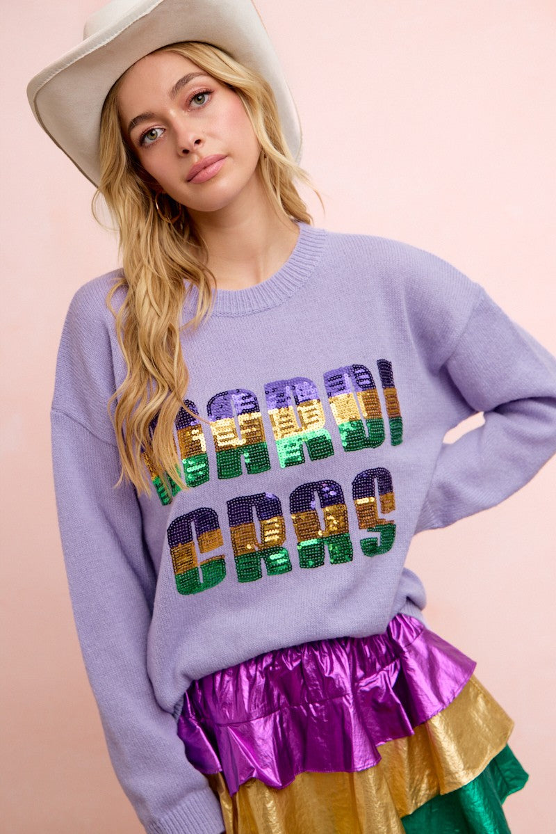 FAT TUESDAY- Mardi Gras Lettering Top