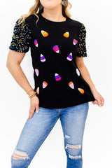 Sparkle Candy Corn Top
