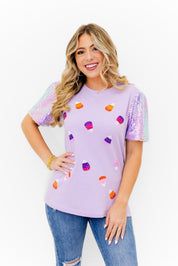Sparkle Candy Corn Top