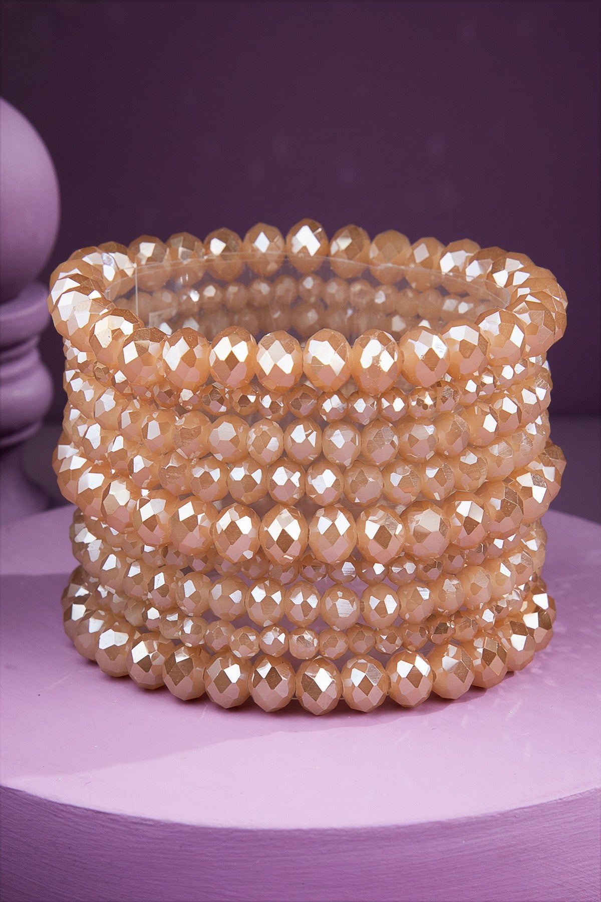 Glass Bead 9 Set Bracelet