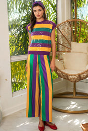 ORPHEUS- Mardi Gras Sleeveless Sweater