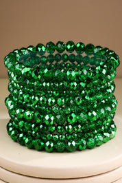 Glass Bead 9 Set Bracelet