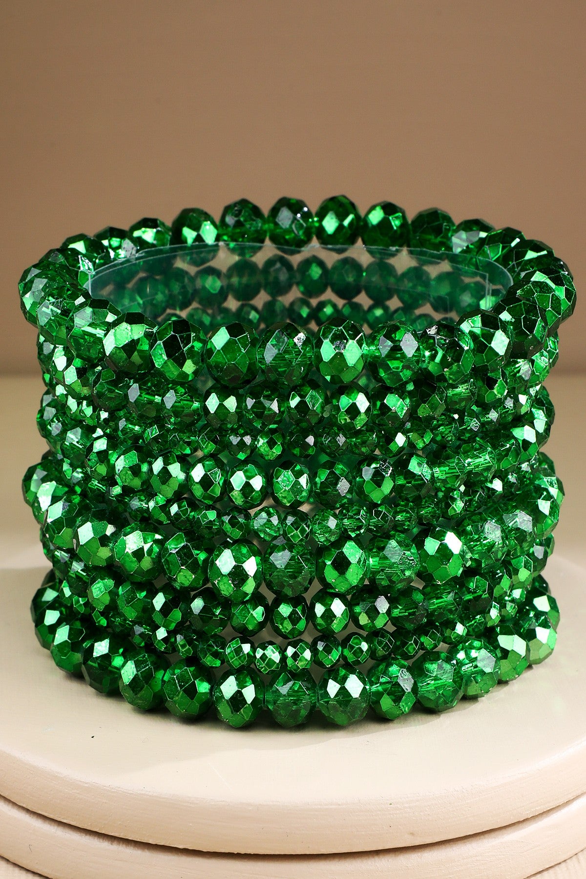 Glass Bead 9 Set Bracelet