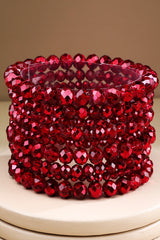 Glass Bead 9 Set Bracelet