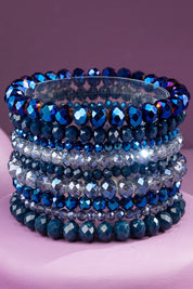 Glass Bead 9 Set Bracelet