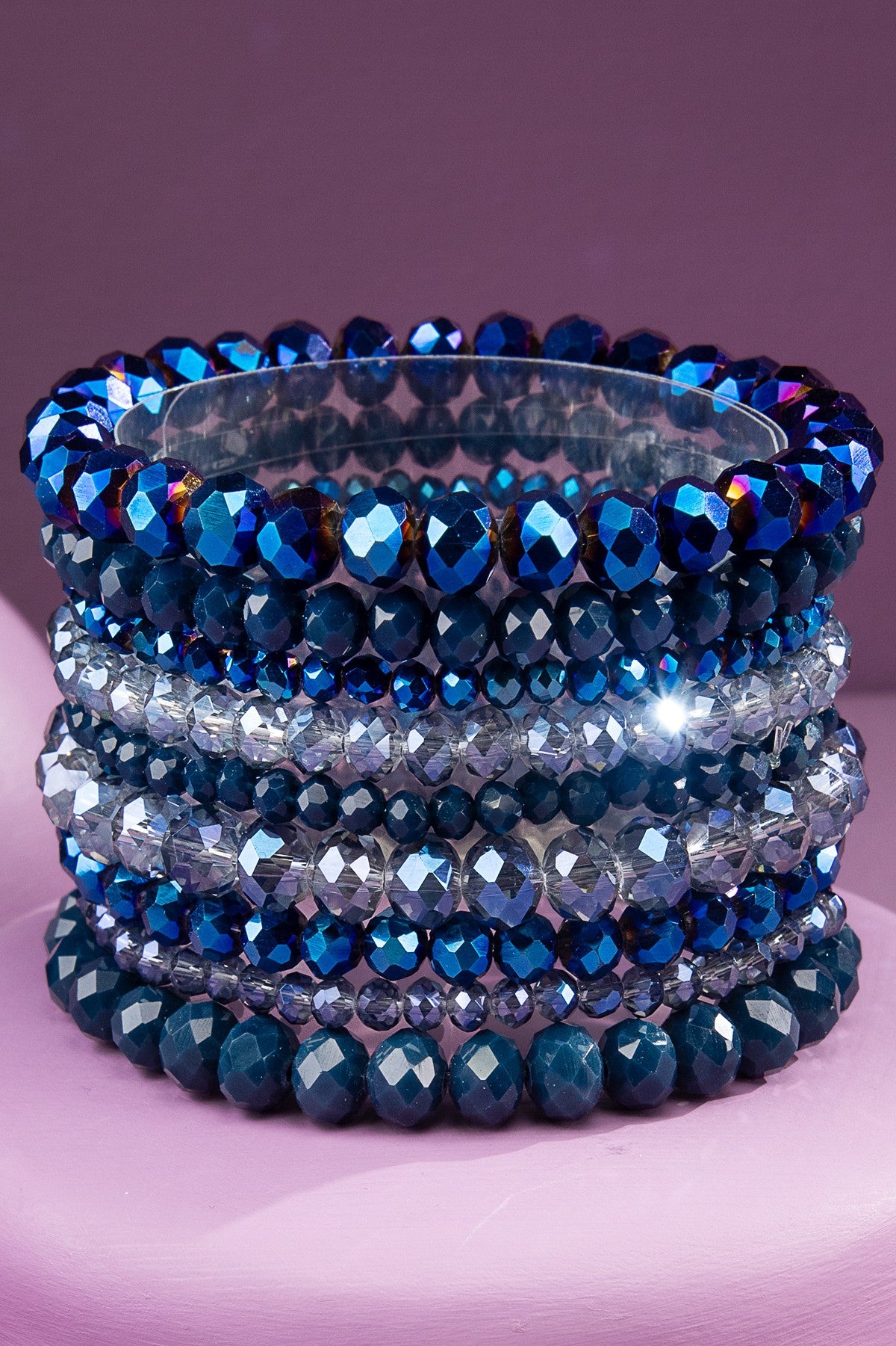 Glass Bead 9 Set Bracelet