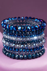 Glass Bead 9 Set Bracelet