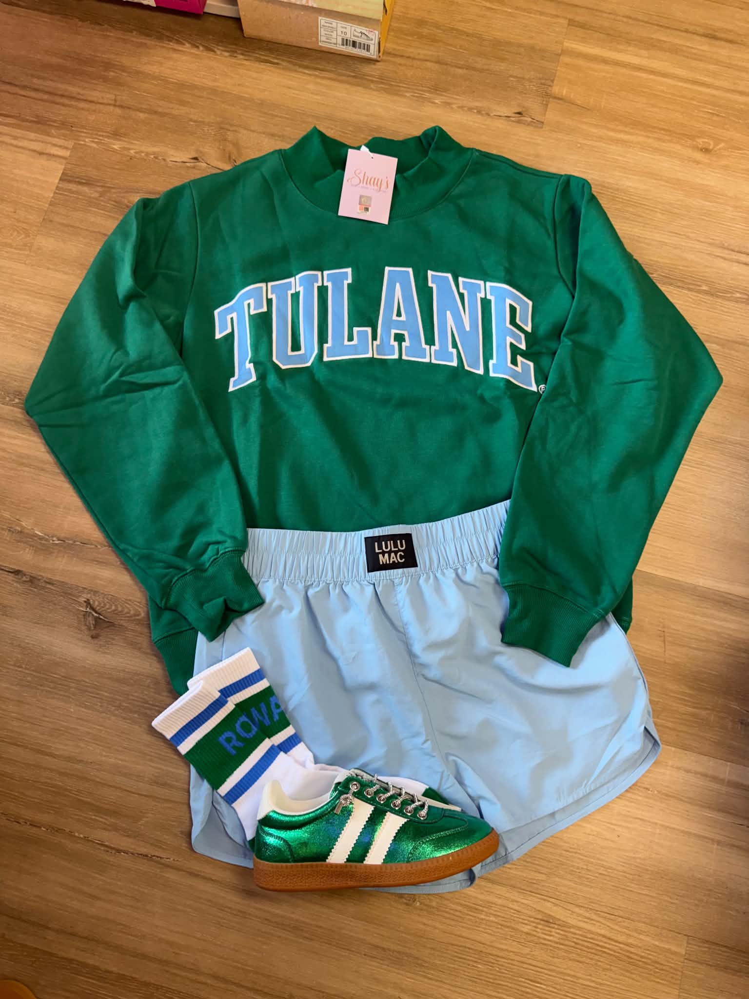 Tulane Roll Wave Varsity Socks