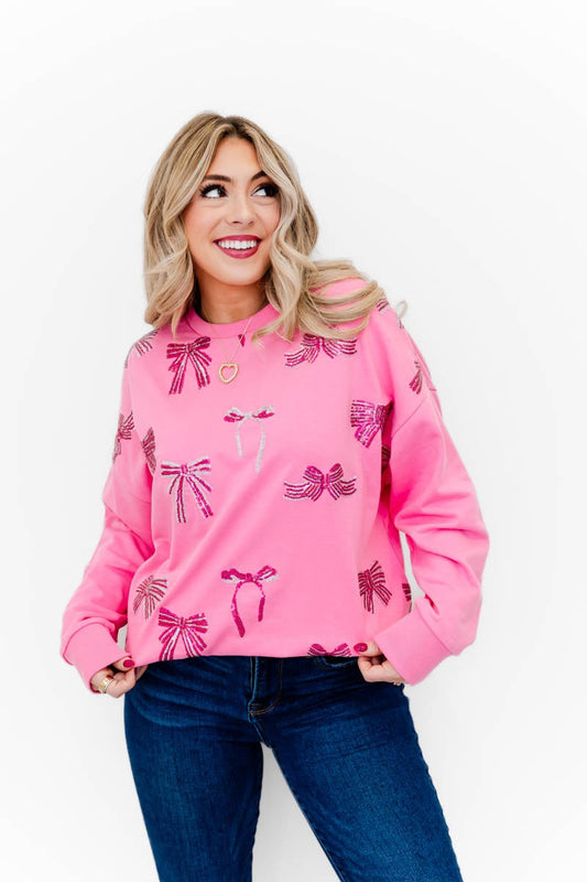 Blushing Bows Sweatshirt