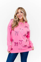 Blushing Bows Sweatshirt