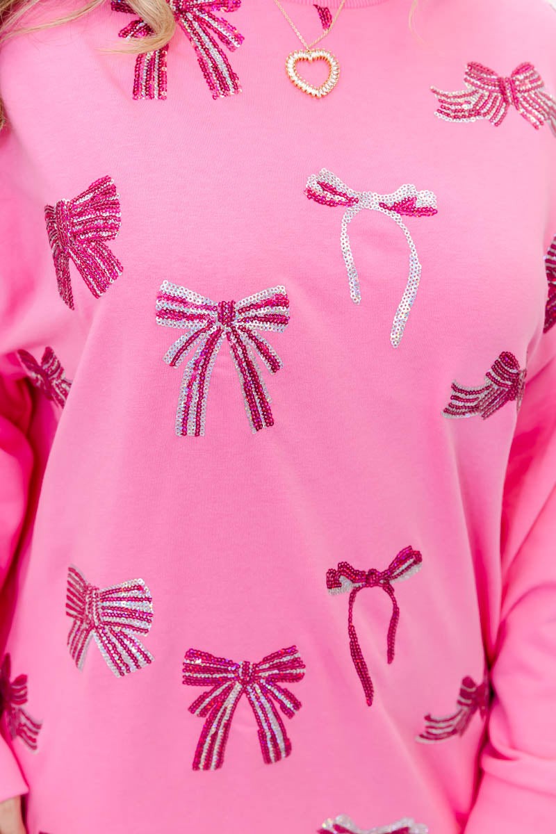 Blushing Bows Sweatshirt