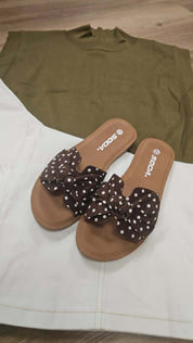 Road- Brown Polka- Dot Sandal