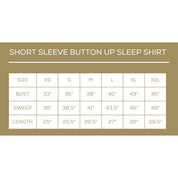 The Royal Standard-Mardi Bow Short Sleeve Button Up Sleep Shirt