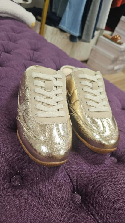 MacKay - Gold Slip On Tennis