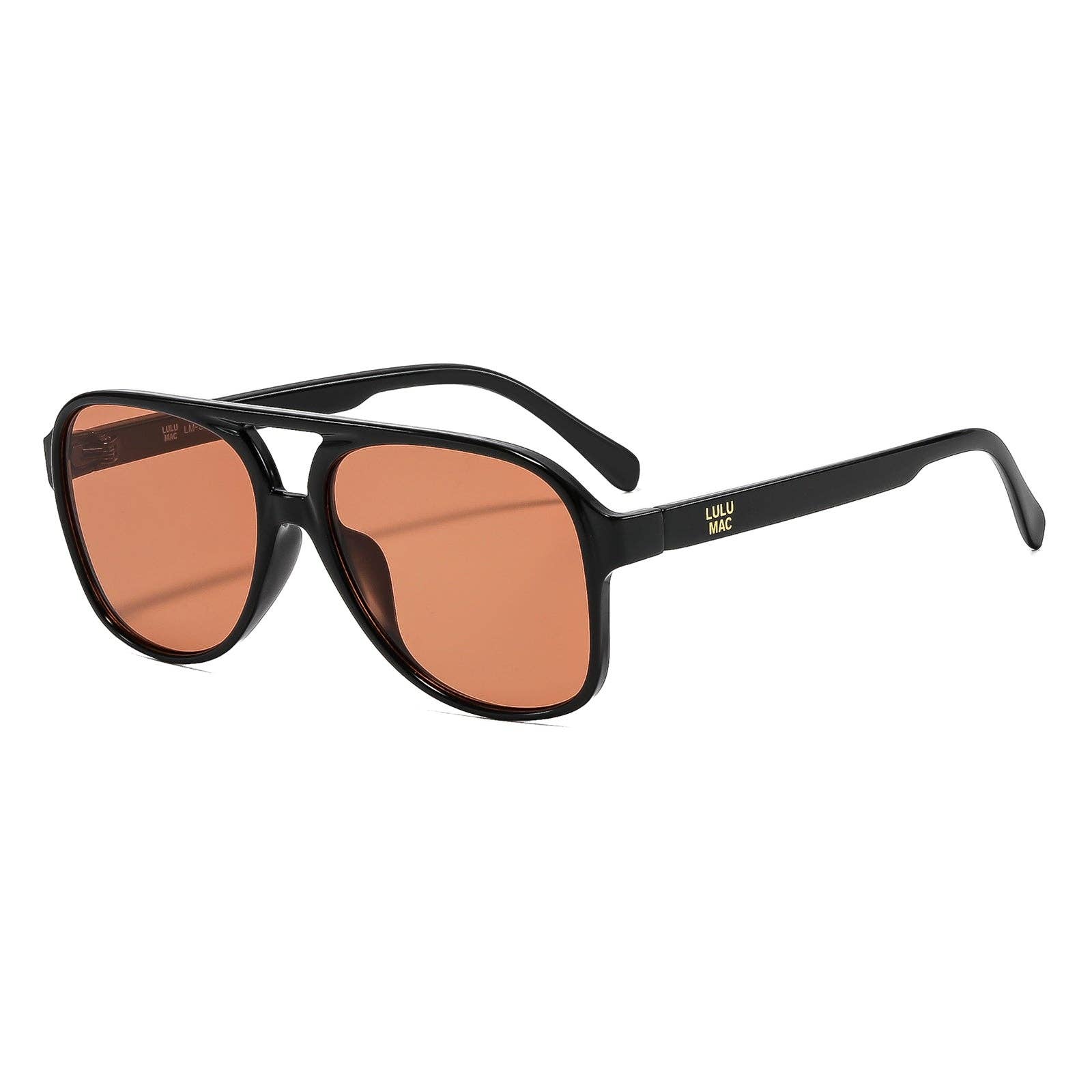 LULU MAC Paige Black w/pink lens Sunglasses
