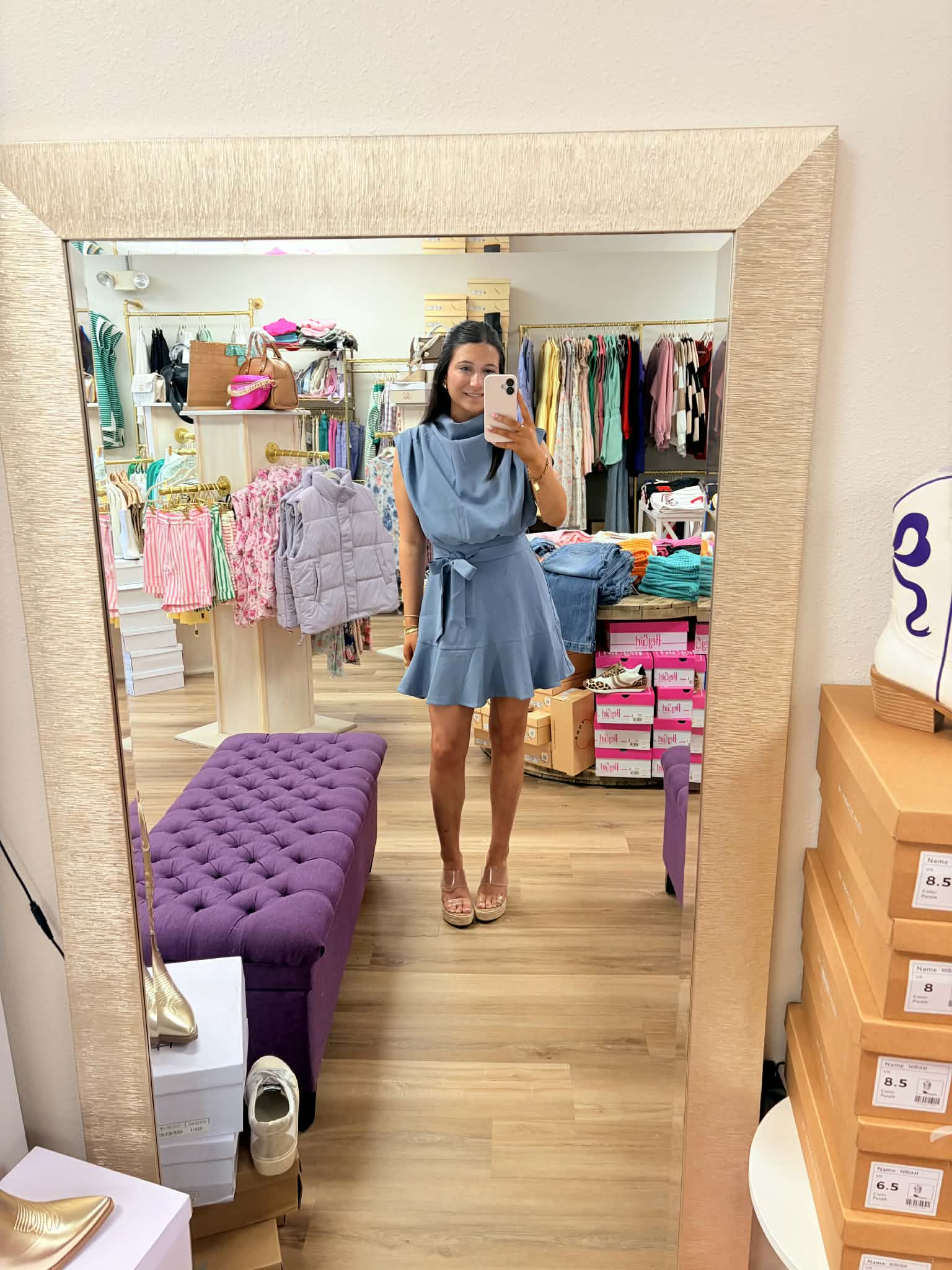 Breezy- Cowl Neck Sleeveless Mini Dress