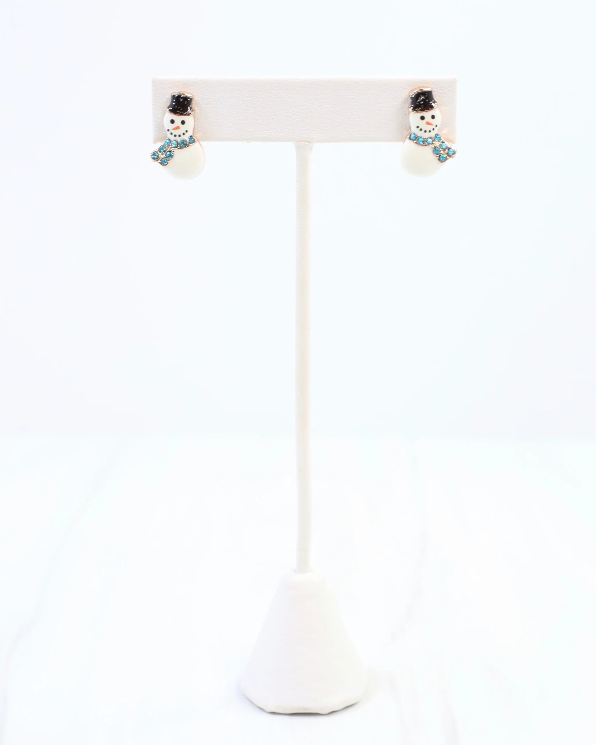 North Pole Snowman Stud White