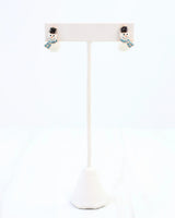 North Pole Snowman Stud White