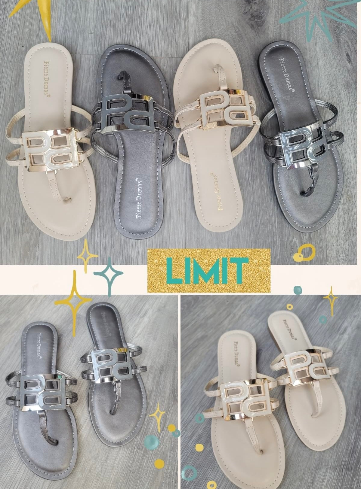 Limit 44 Thong Sandals - Nude