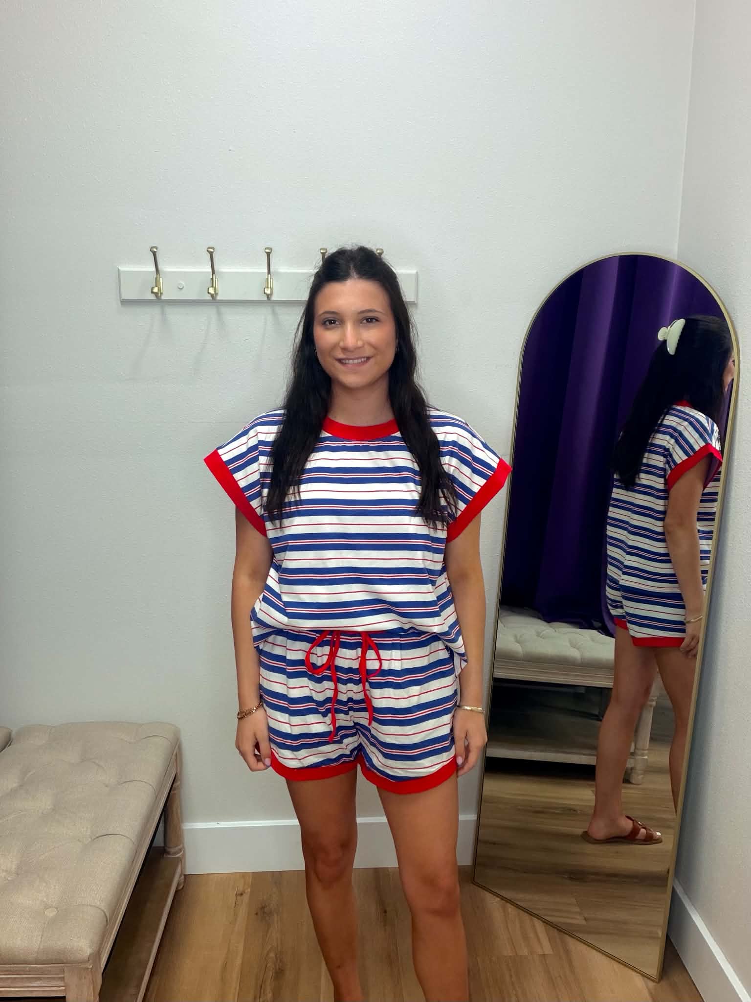 Americana Striped Lounge Set