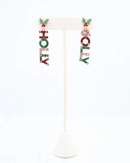 Deck the Halls Holly Jolly Earring Multi