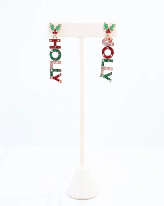 Deck the Halls Holly Jolly Earring Multi