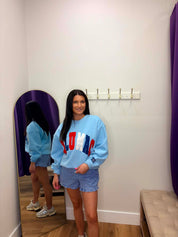 LULU MAC Red/White/Lulu Stitch Sweatshirt