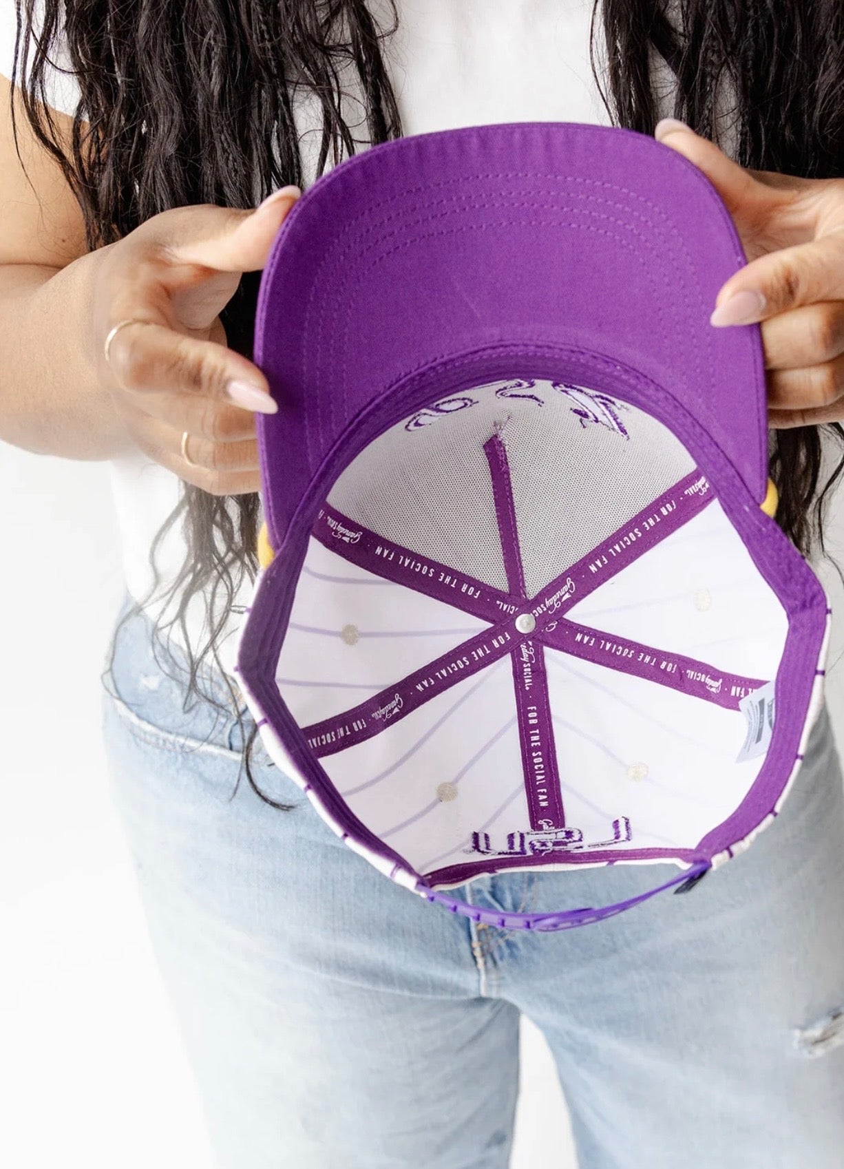LSU PINSTRIPE HAT