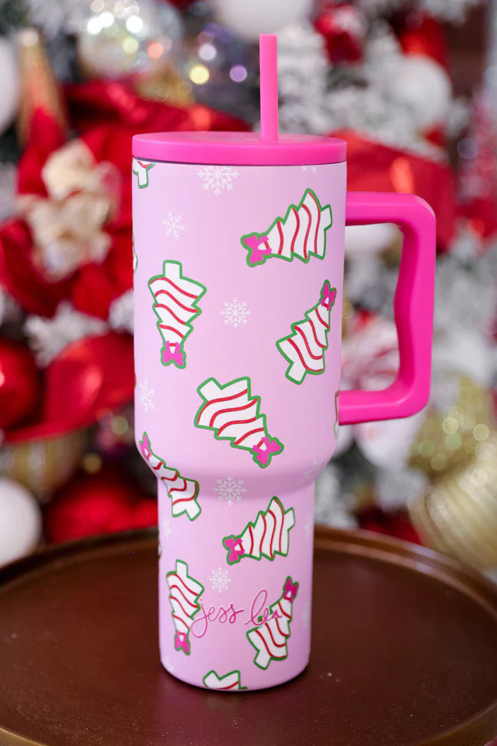Bow Christmas Treat Tumbler