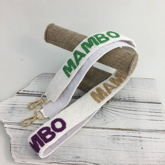 Beaded MAMBO purse strap 