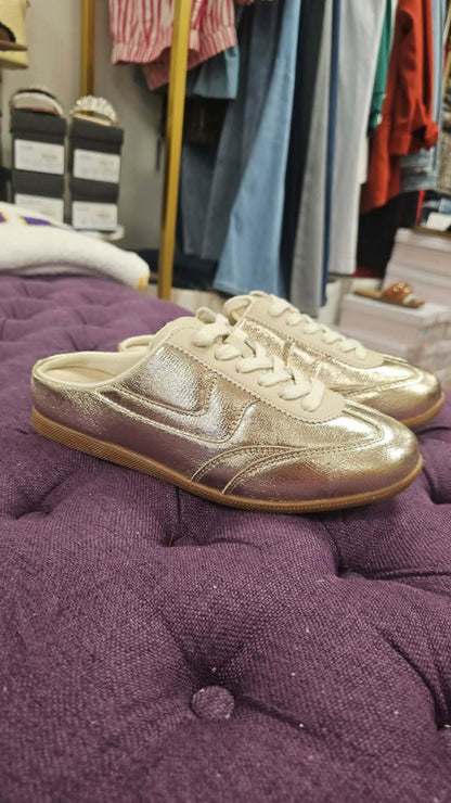 MacKay - Gold Slip On Tennis