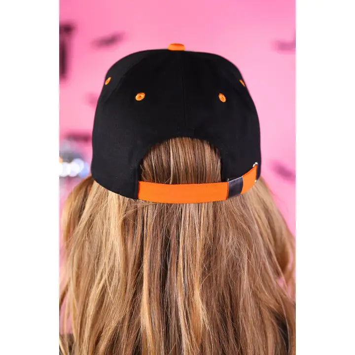 Spooky Sweet Checkered Bow Hat