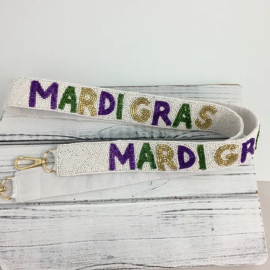 Beaded Mardi Gras Purse Strap