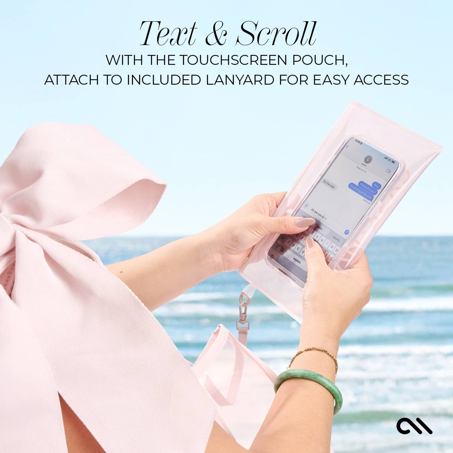 Case-Mate Ballet Pink Bow Jelly Tote Bag