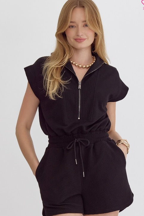 Lux Ribbed Romper