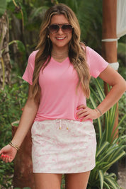 Chloe Camo Skort- Pink
