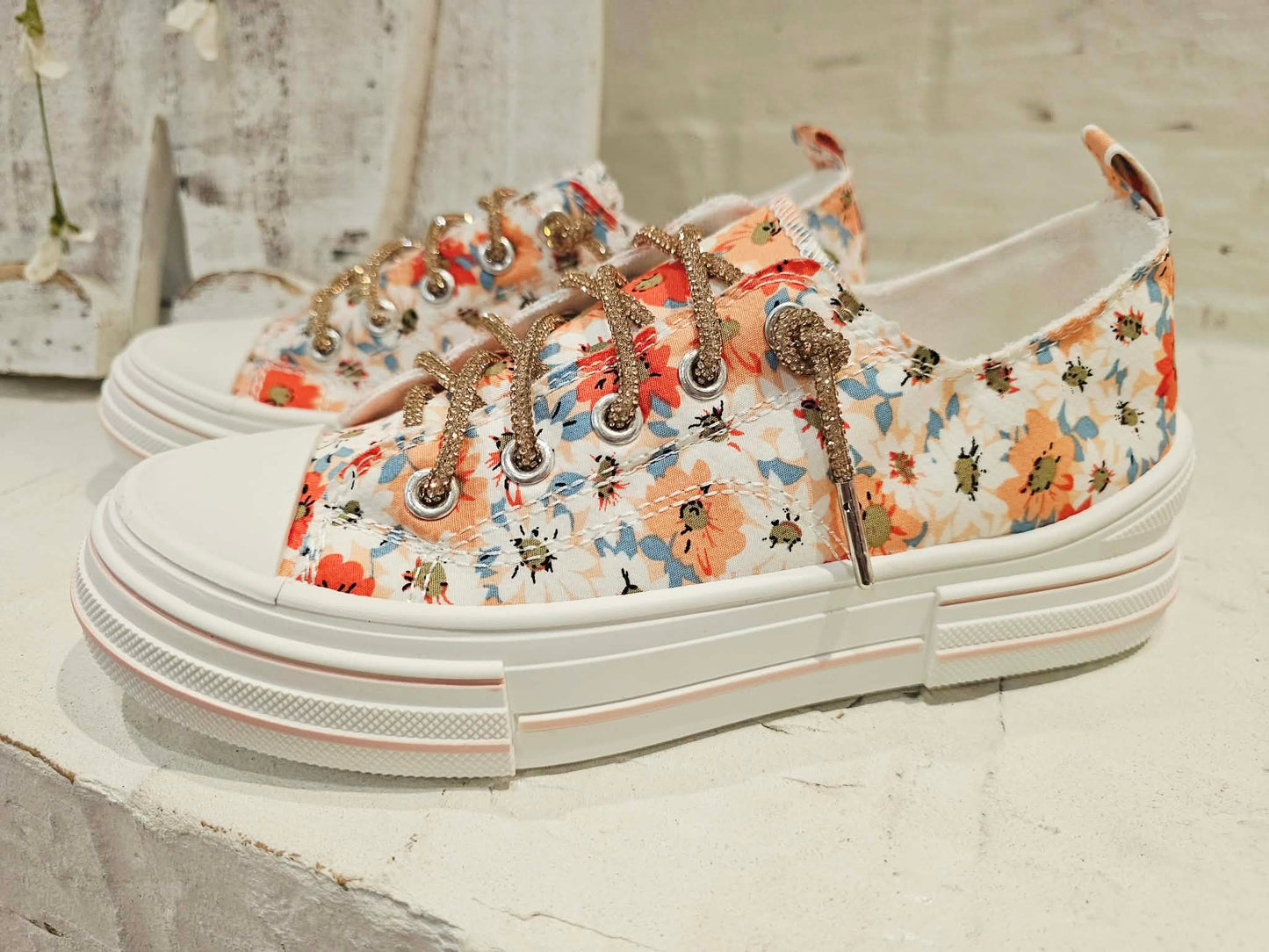 AMAN FLORAL- Peach