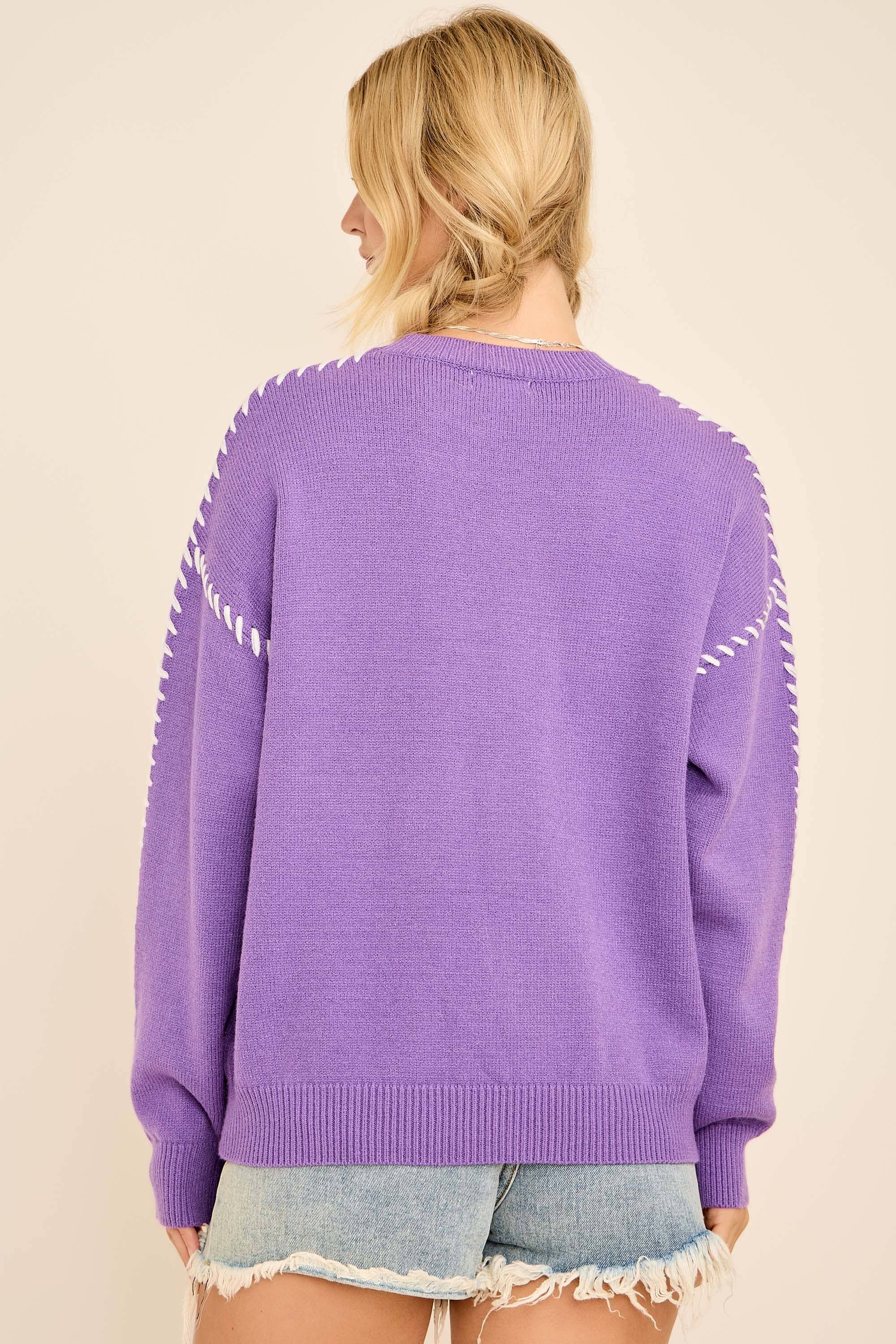 What time is it?- Mardi Gras  Sweater
