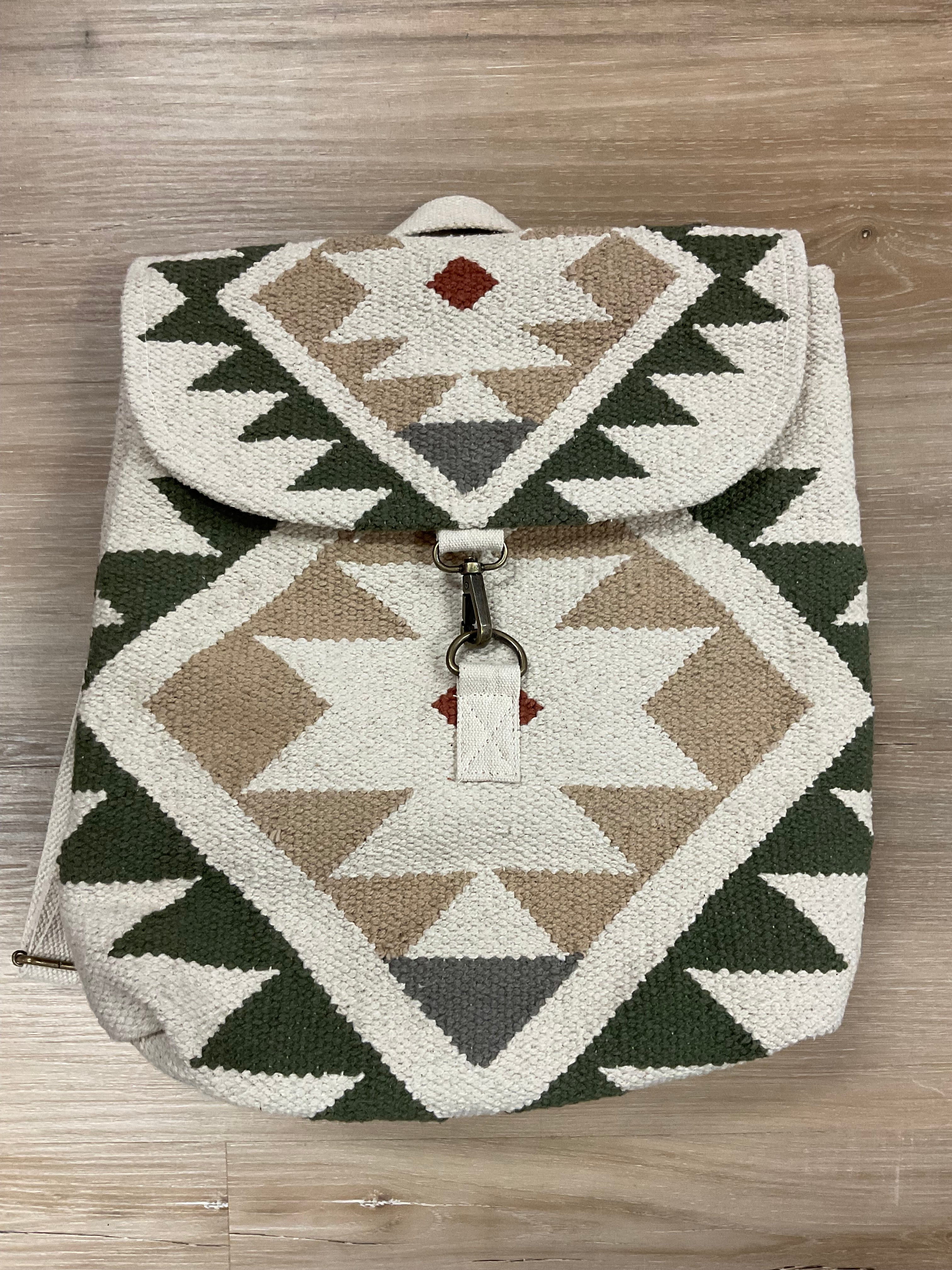 Woven Aztec Backpack
