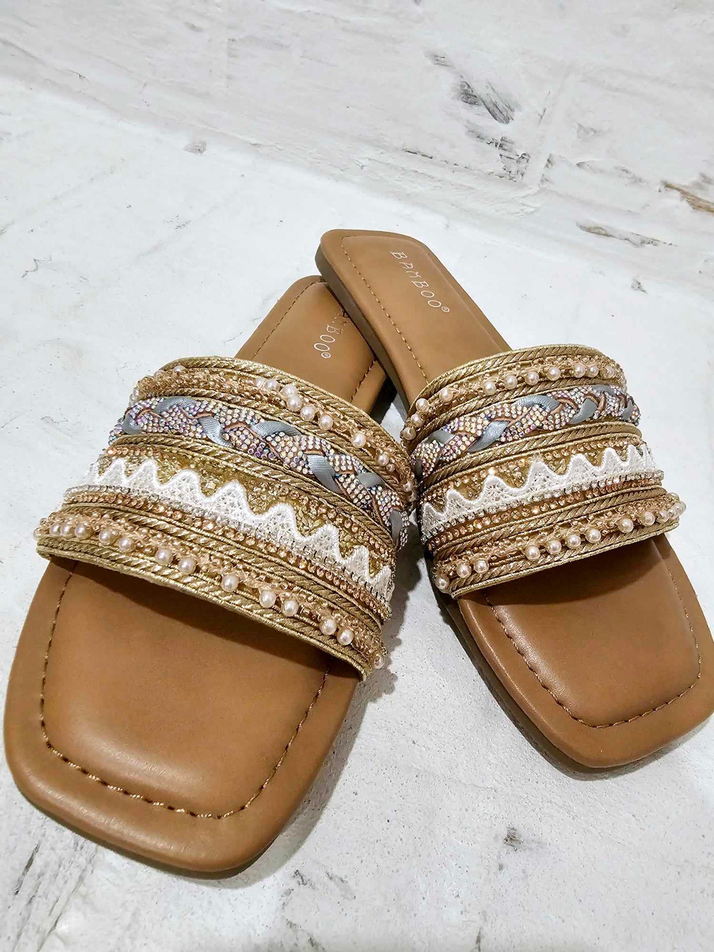 Audio- Embellished Sandal