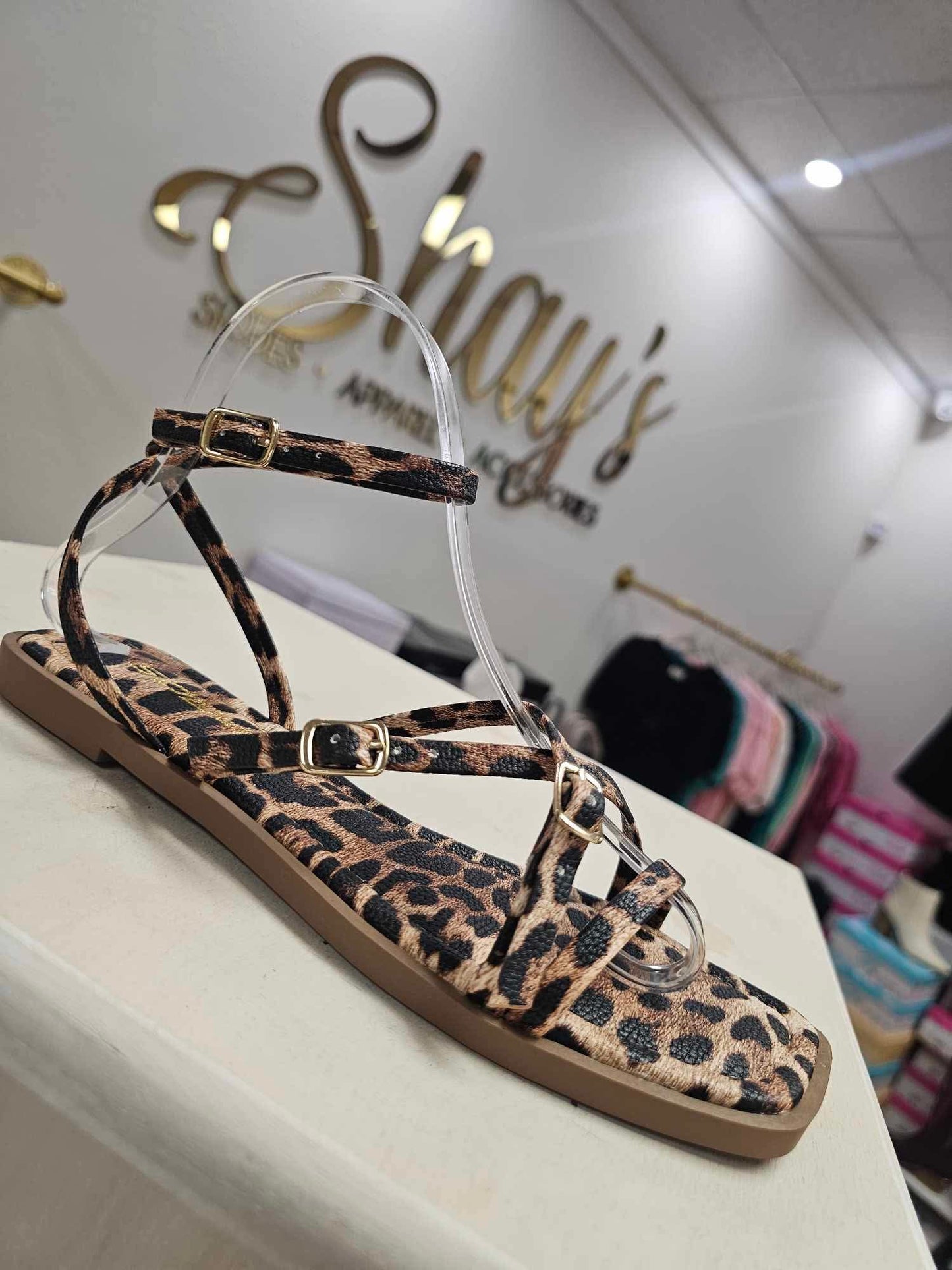 Eyeful Leopard Sandal