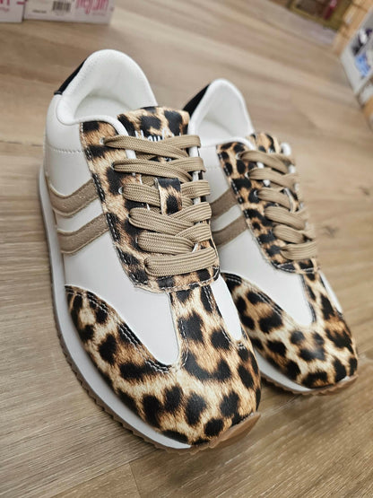 KICKOFF- Leopard Combo Sneaker