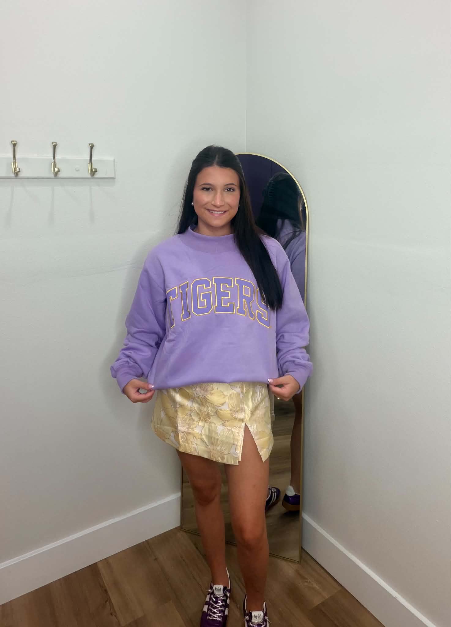 LSU TIGERS Varsity Mockneck Sweatshirt