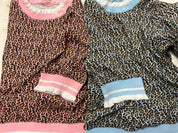 Sienna Ribbed Leopard Print Knit Top