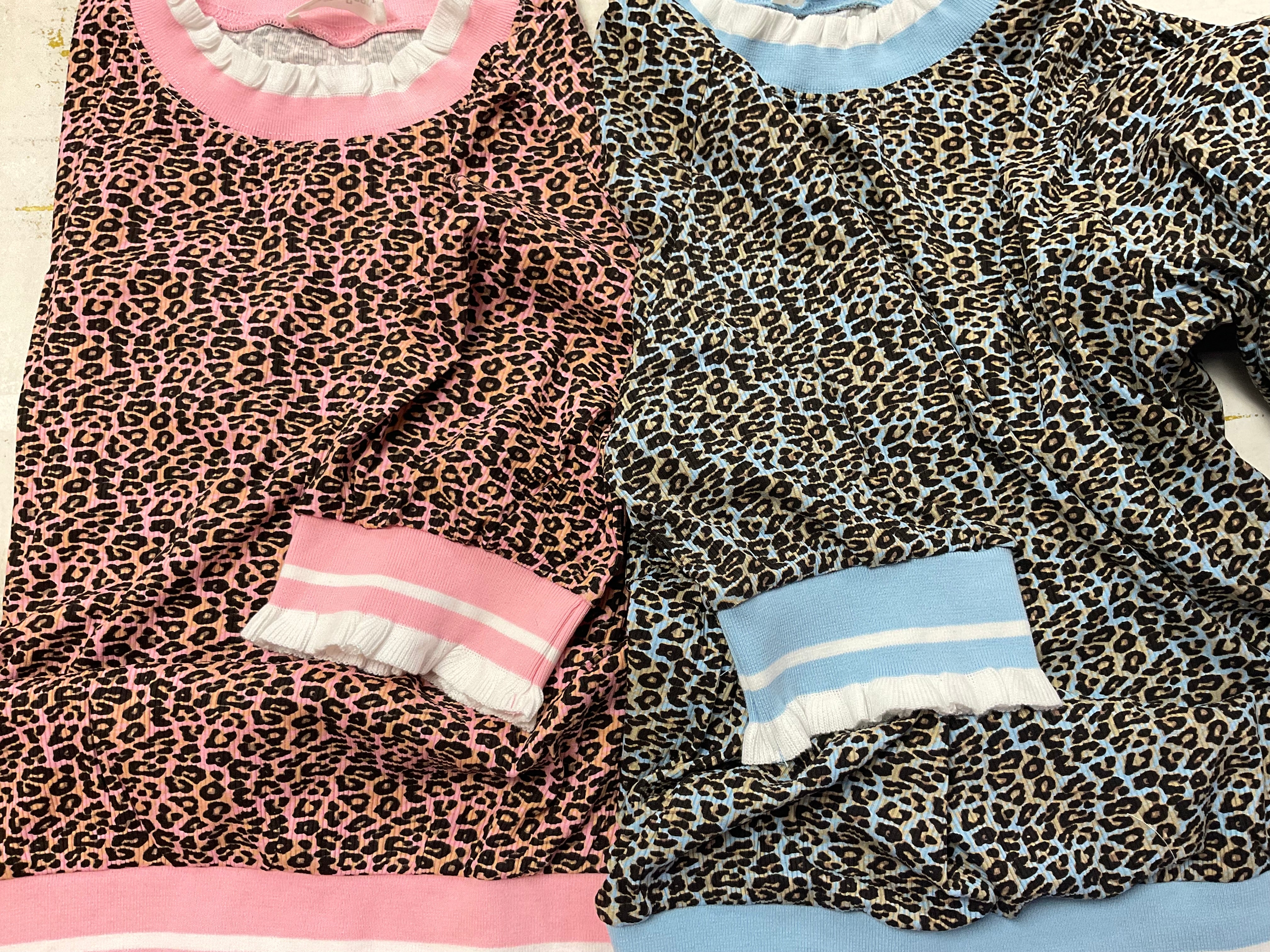 Sienna Ribbed Leopard Print Knit Top