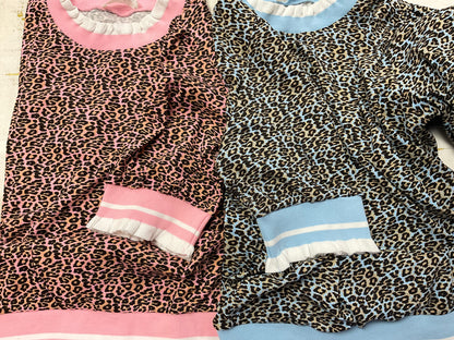 Sienna Ribbed Leopard Print Knit Top