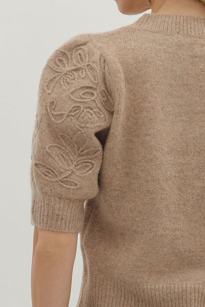 Appliqué Sleeve Detail Top