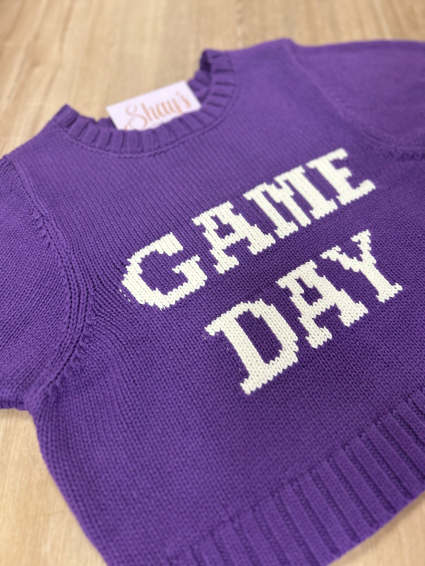 Game Day Cropped Sweater Top